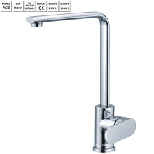 Brass kitchen faucet